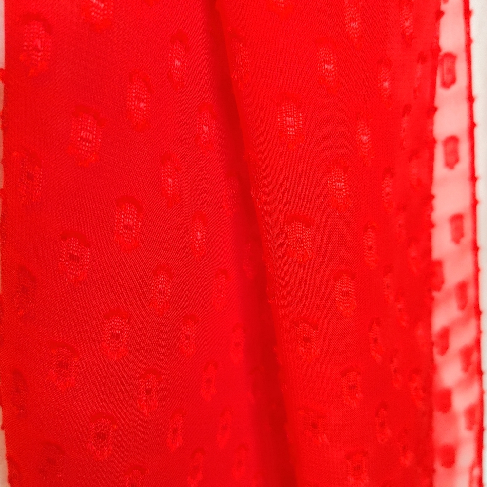 4 Scarf Bundle- Floral and Striped Scarf Set - Red,Coral - Picture 8 of 13